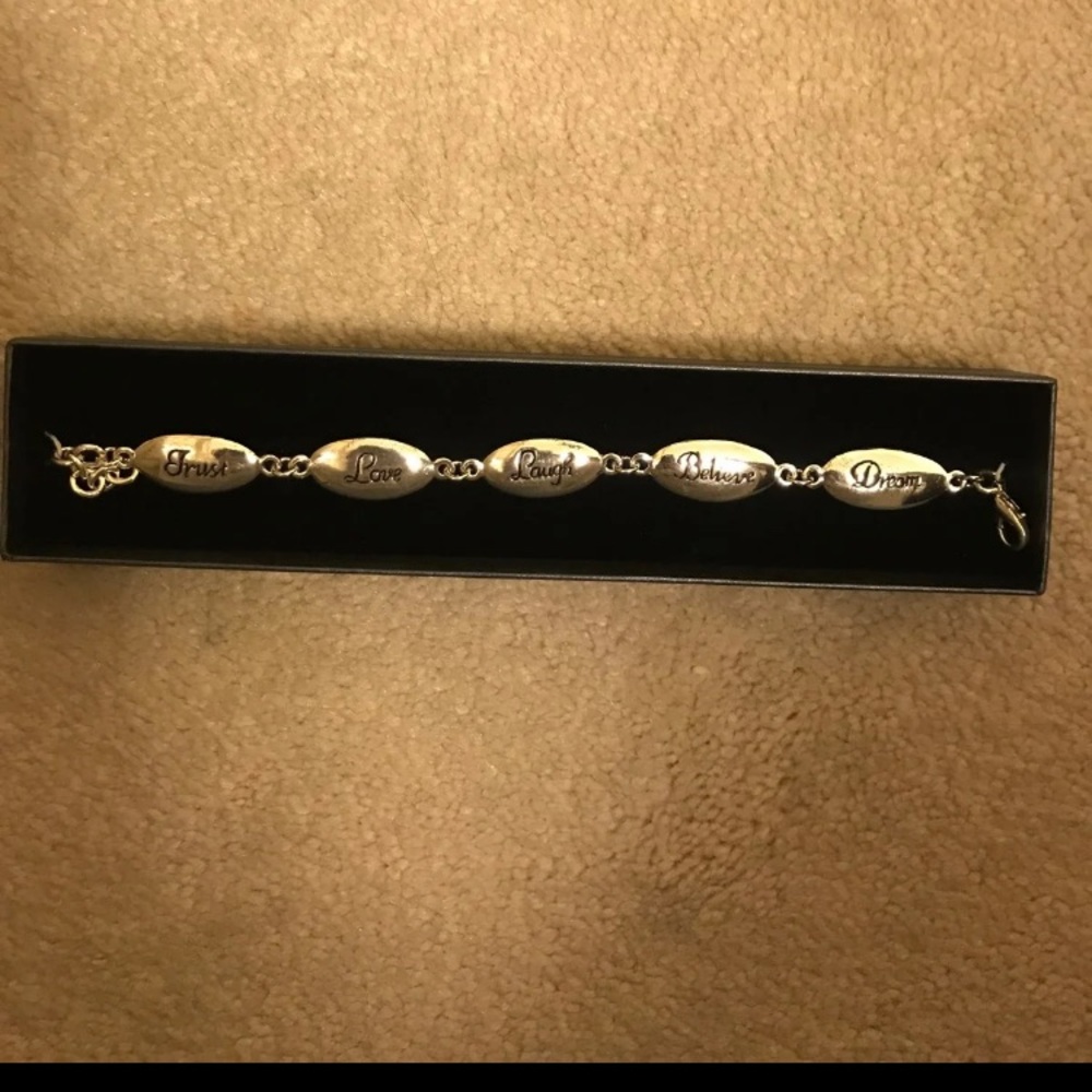 Inspired Expressions silver bracelet.
